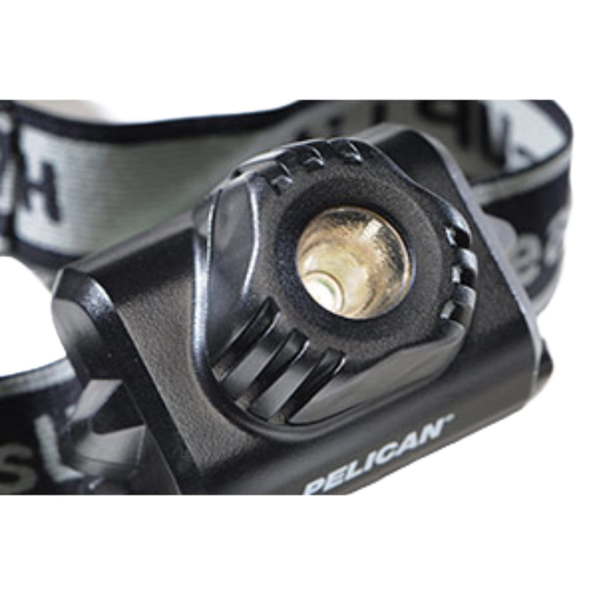 Pelican 2690 026900-0100-110 74 Lumens HeadsUp Lite Headlamp, Black, Front View