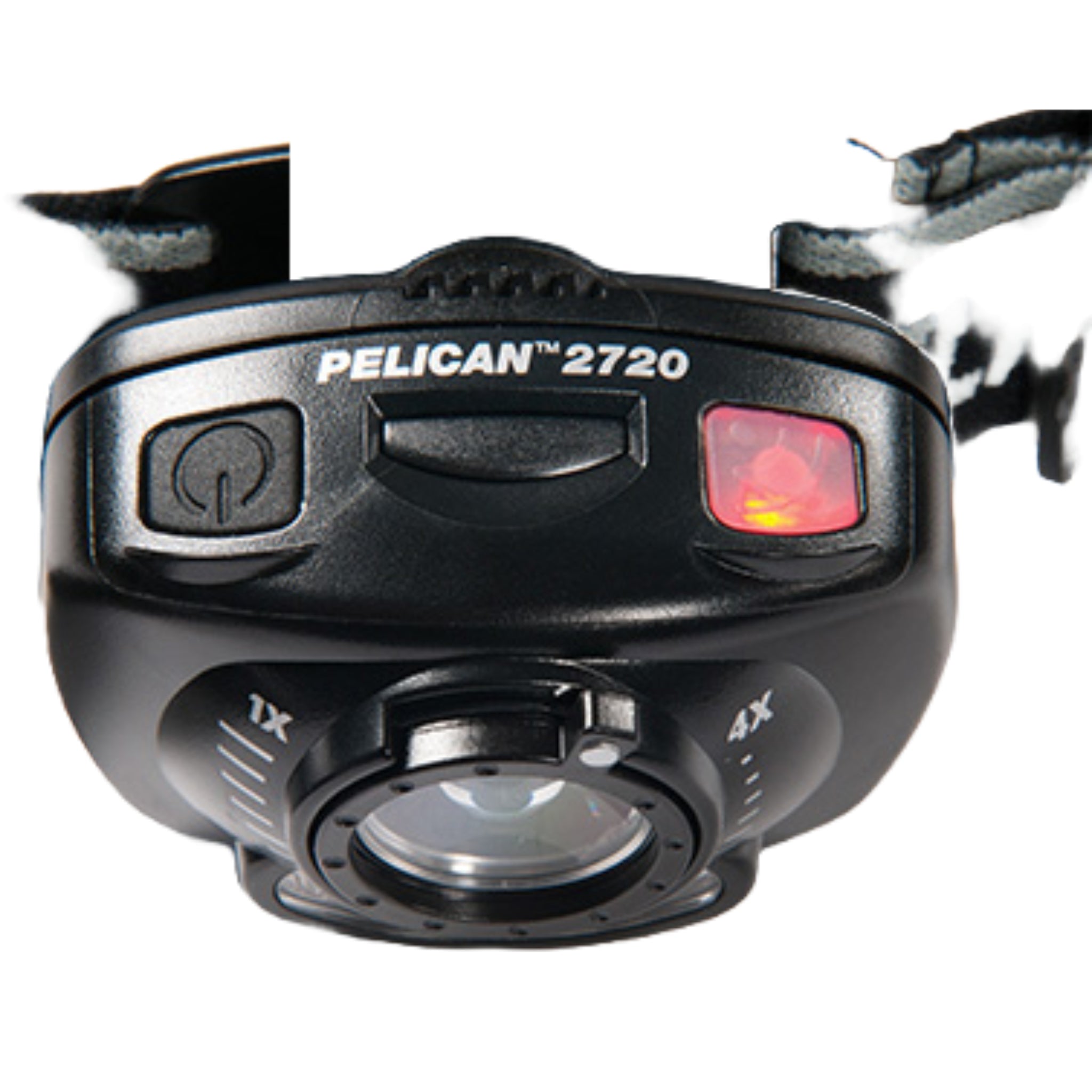 Pelican 2720 027200-0101-110 200 Lumens Headlamp, Black, Top View