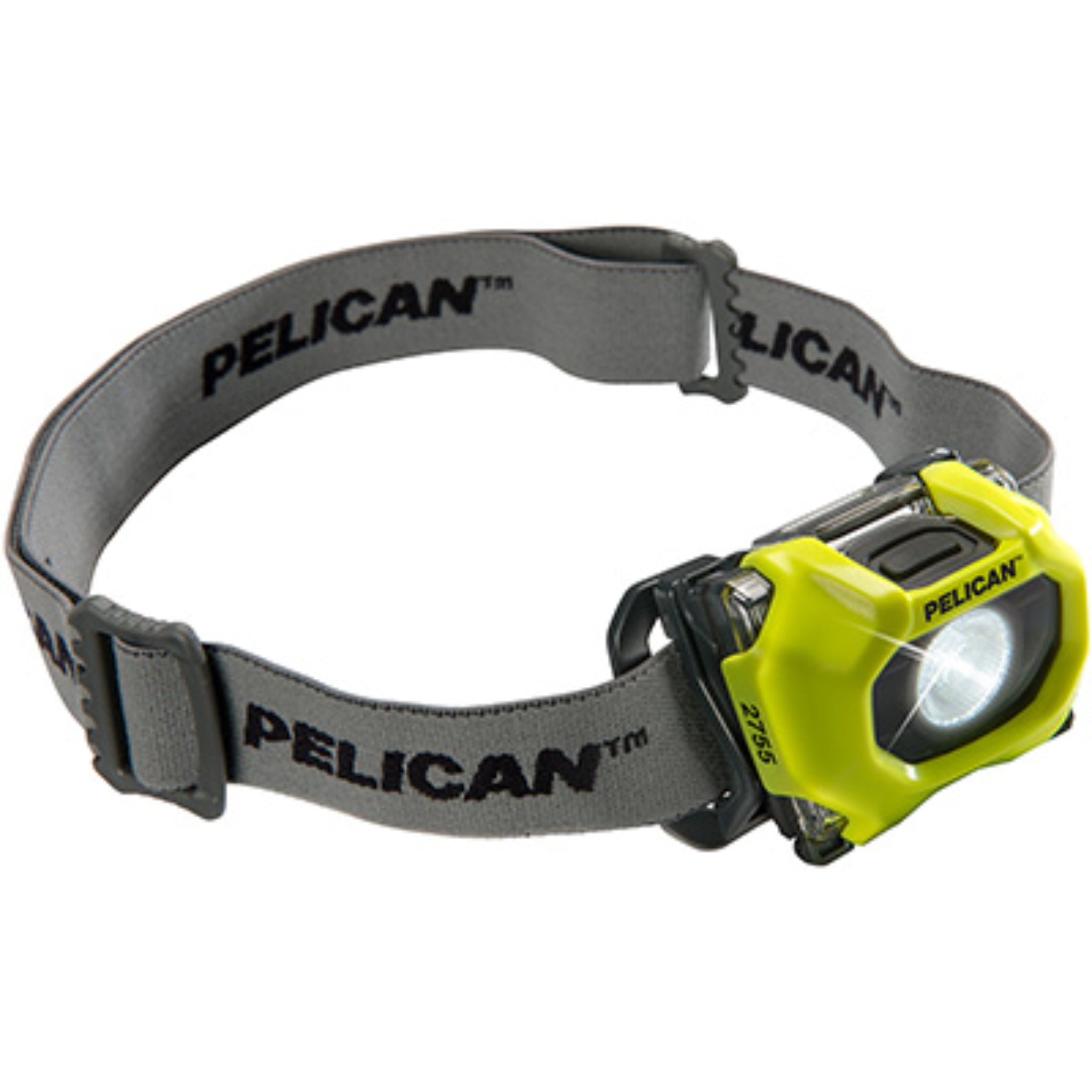 Pelican 2755 027550-0103-245 118 Lumens Headlamp, Hi-Vis Yellow, Angled View