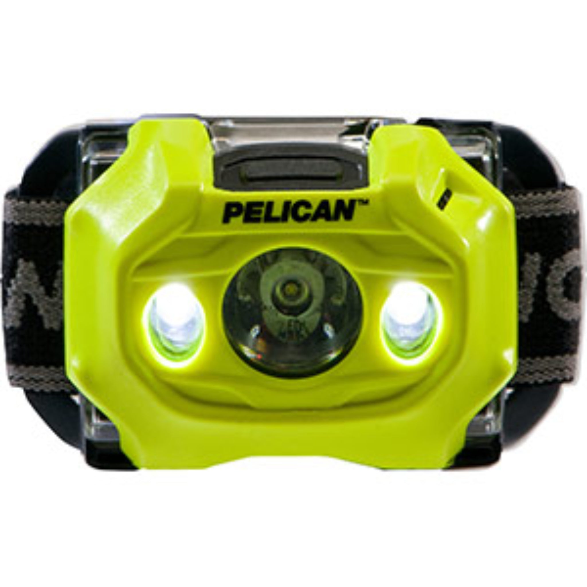 Pelican 2765 027650-0103-245 155 Lumens Headlamp, Hi Vis Yellow, Front View