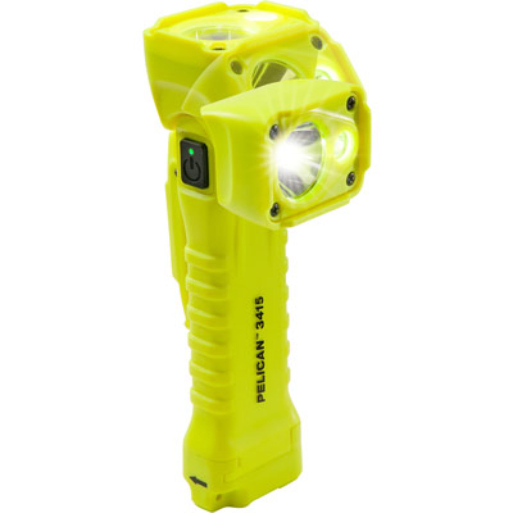 Pelican 3415 034150-0302-245 Right Angle Light, Hi-Vis Yellow, Vertical View, High