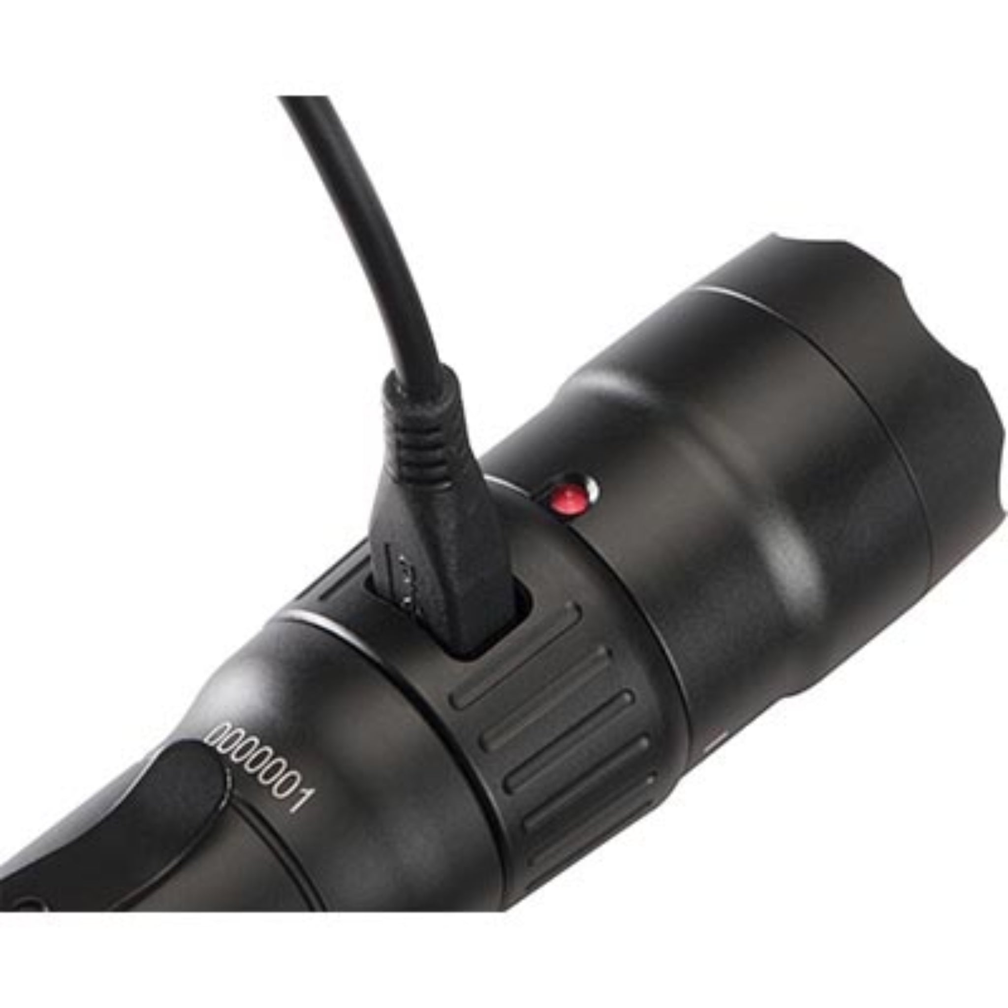 Pelican 7600 076000-0000-110 944 Lumens Tactical Flashlight, Black, Charging Port