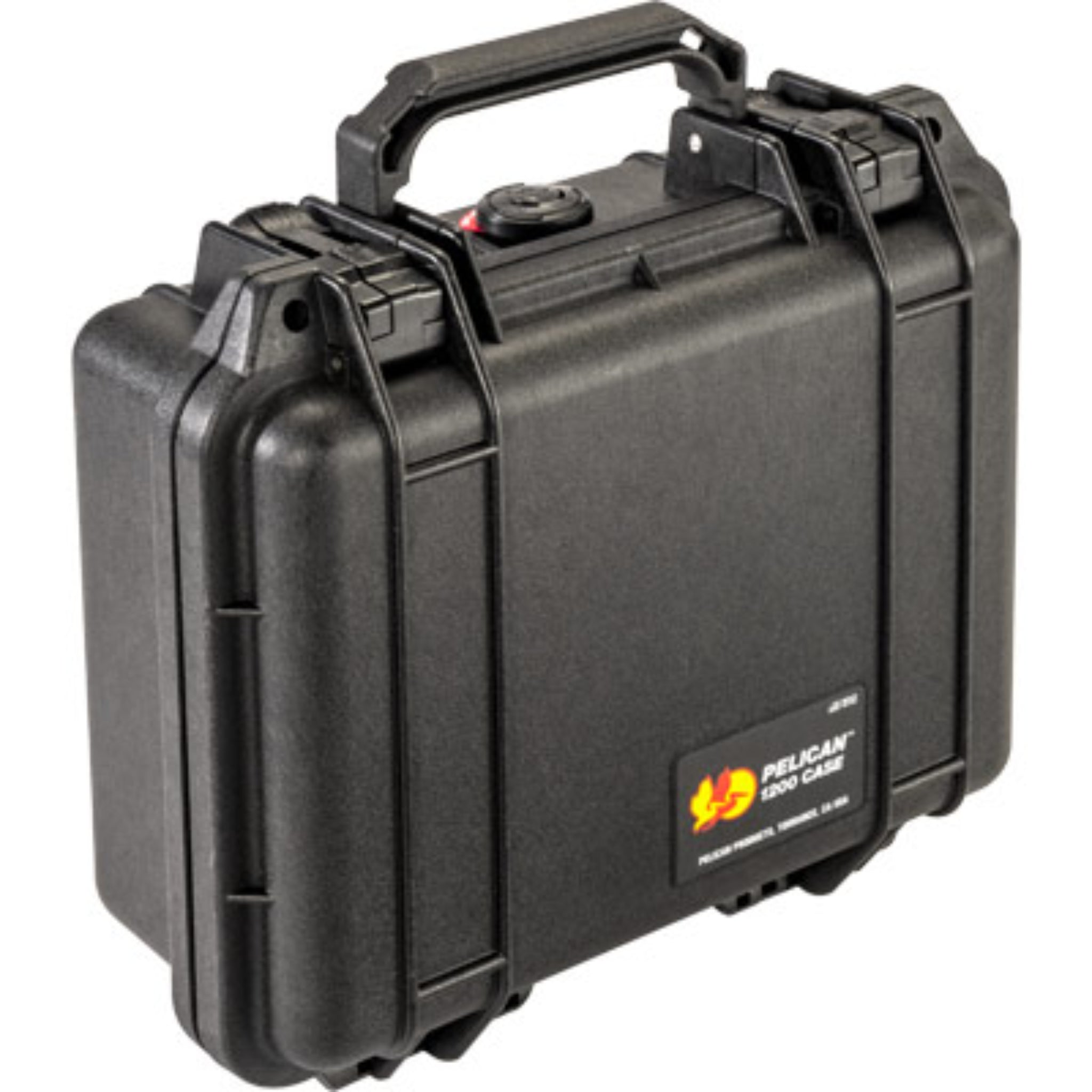 Pelican 1200 1200-001-110 Protector Case, No Foam, Black, Side View