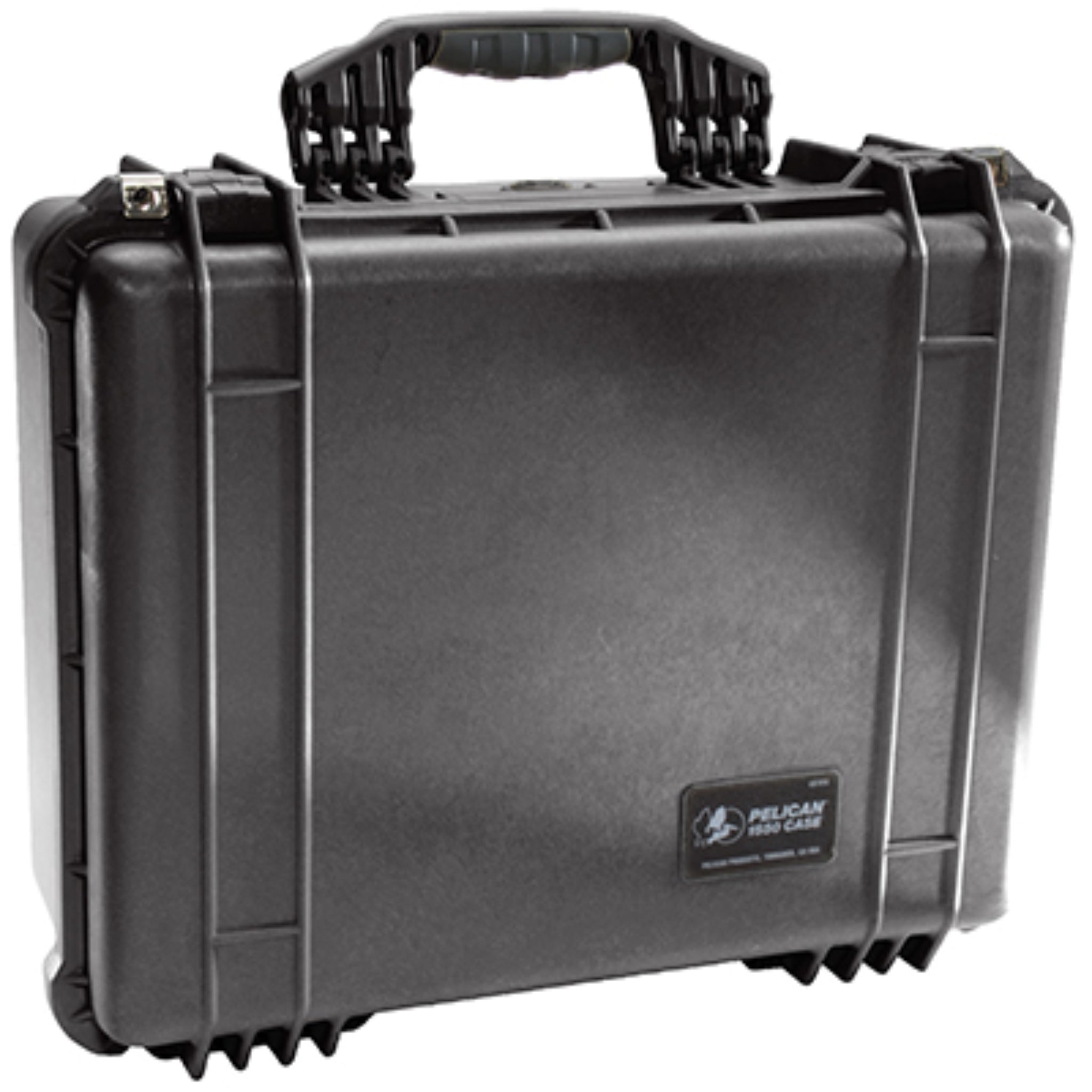 Pelican 1550 1550-001-110 Protector Case, No Foam, Black, Front View