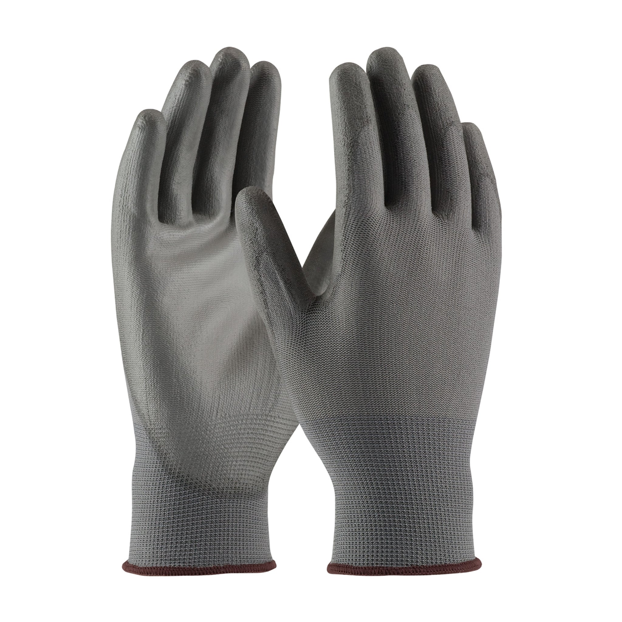 PIP 33-G115 Seamless Knit Polyurethane Coated Glove, Gray, 1 Pair, Main Image