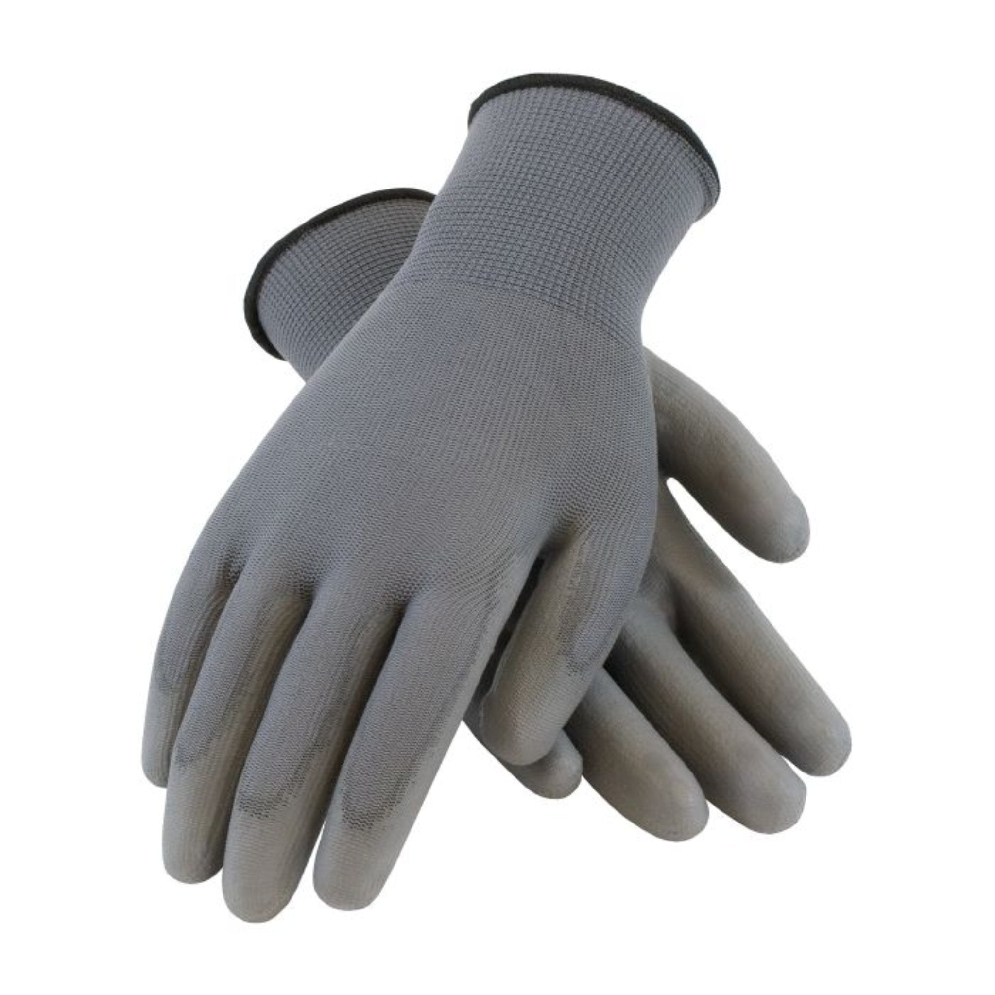 PIP 33-G115 Seamless Knit Polyurethane Coated Glove, Gray, 1 Pair, Image 3