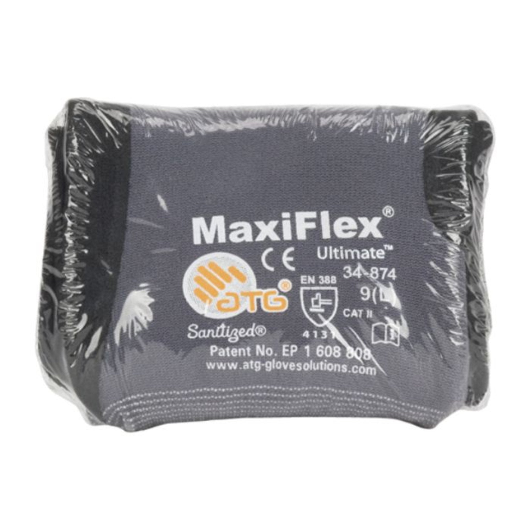 PIP ATG 34-874V MaxiFlex Ultimate Gloves with Nitrile Micro-Foam, Vend Pack, Gray, 1 Pair, Main Image