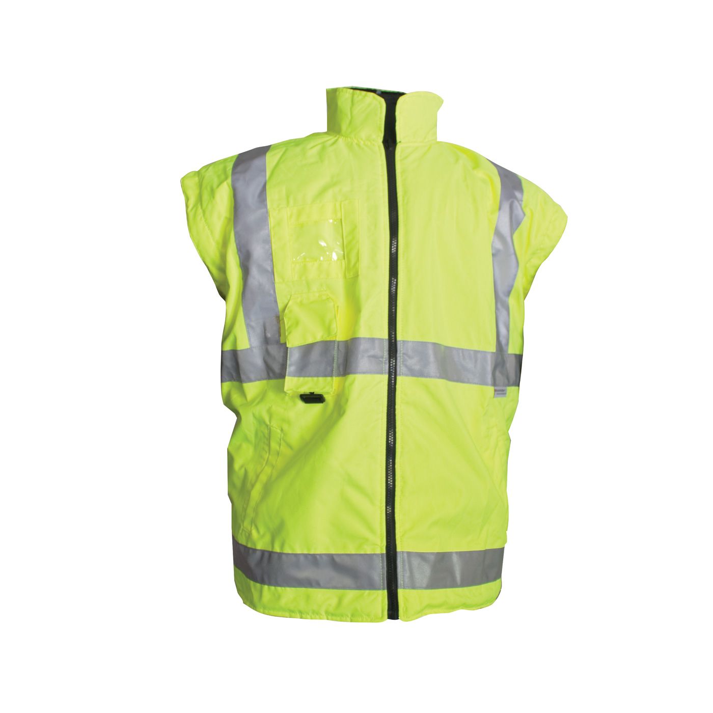 PIP 343-1756-YEL ANSI Type R Class 3 7-in-1 All Conditions Coat with Inner Jacket and Vest Combination, Hi Vis Yellow, 1 Each, Image 4