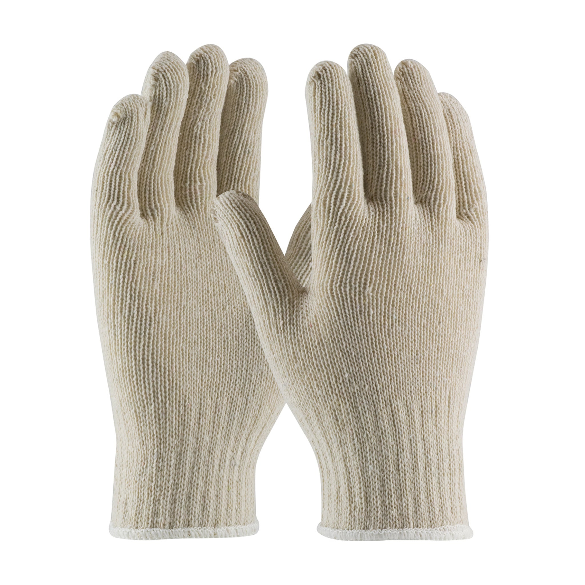 PIP 35-C110 Seamless Knit Cotton/Polyester Glove, 7 Gauge, Natural, Pair of 12, Main Image