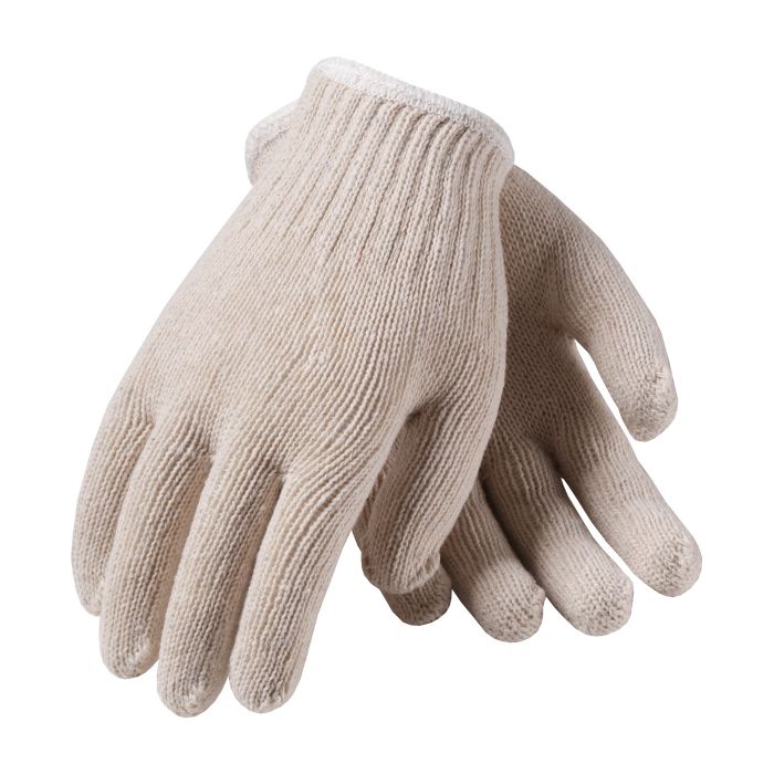 PIP 35-C110 Seamless Knit Cotton/Polyester Glove, 7 Gauge, Natural, Pair of 12, Main Image 2