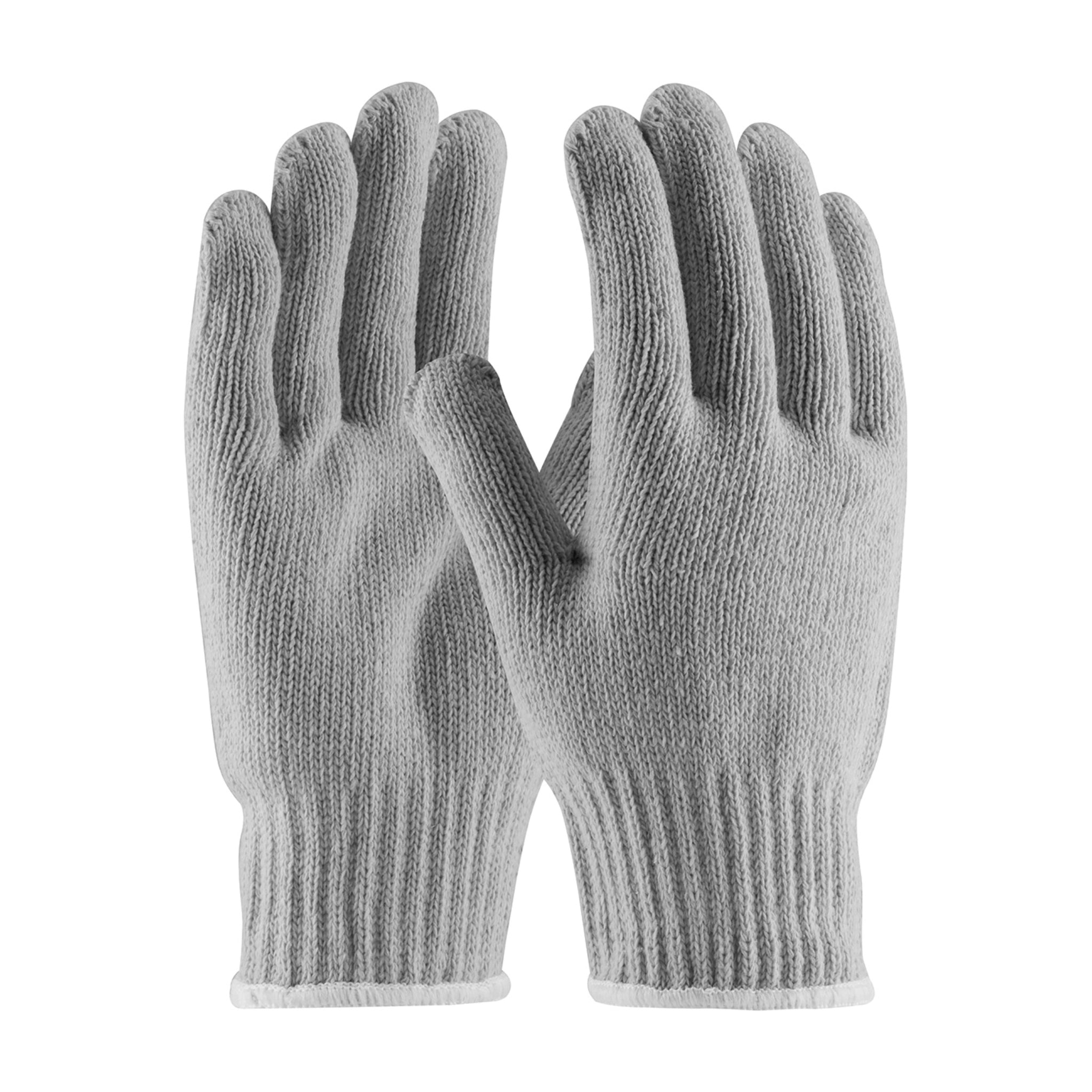 PIP 35-G410 Heavy Weight Seamless Knit Cotton/Polyester Glove, Gray, Pair of 12, Main Image