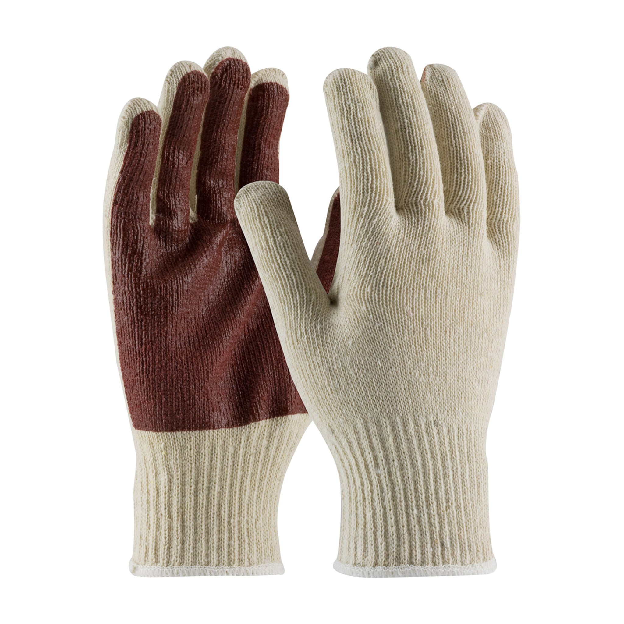 PIP 38-N2110PC Seamless Knit Cotton/Polyester Glove with Nitrile Palm Coating, Natural, Pair of 12, Main Image