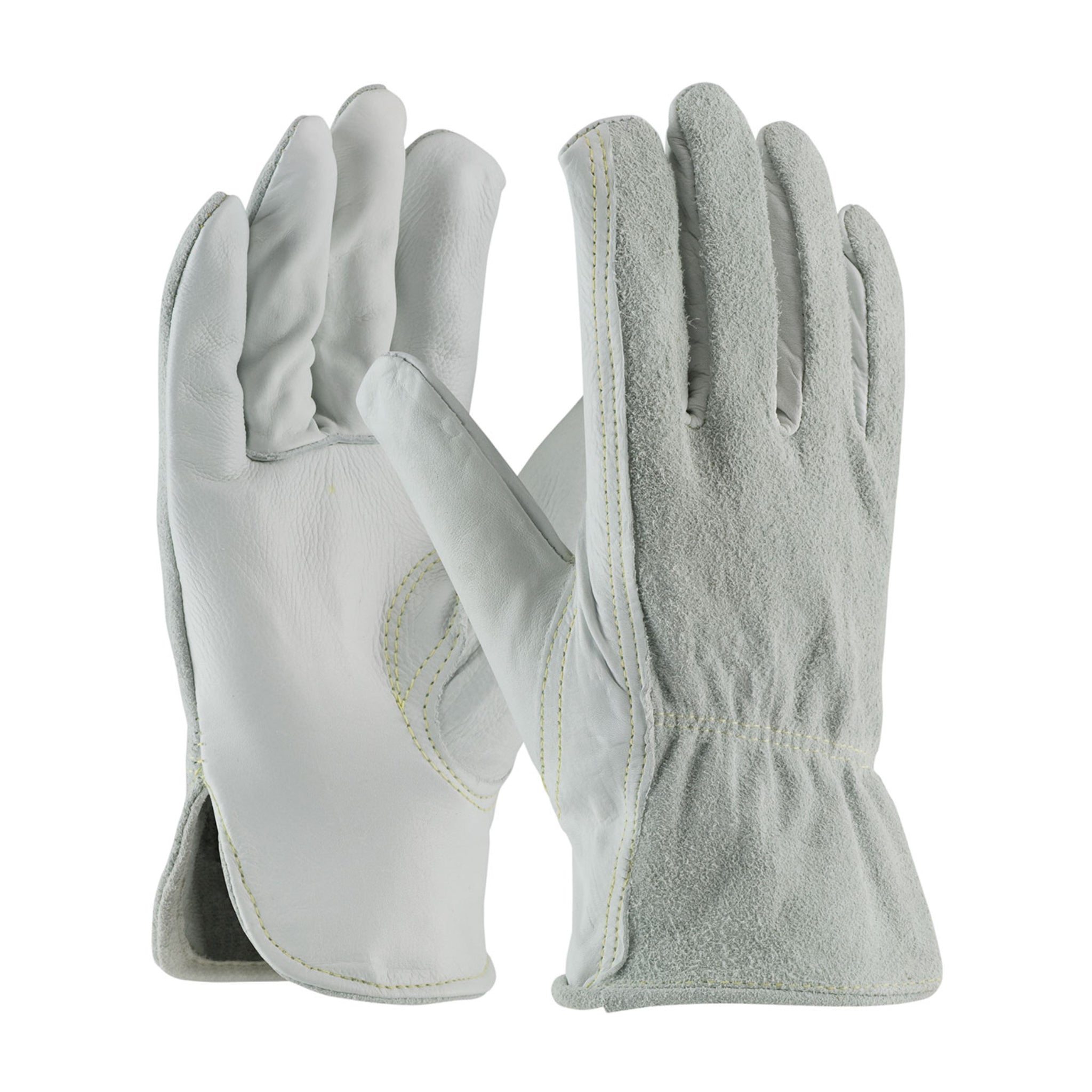 PIP 68-163SB Regular Grade Shoulder Split Leather Kevlar Stitched Driver's Glove, Keystone Thumb, Pair of 12, Main Image