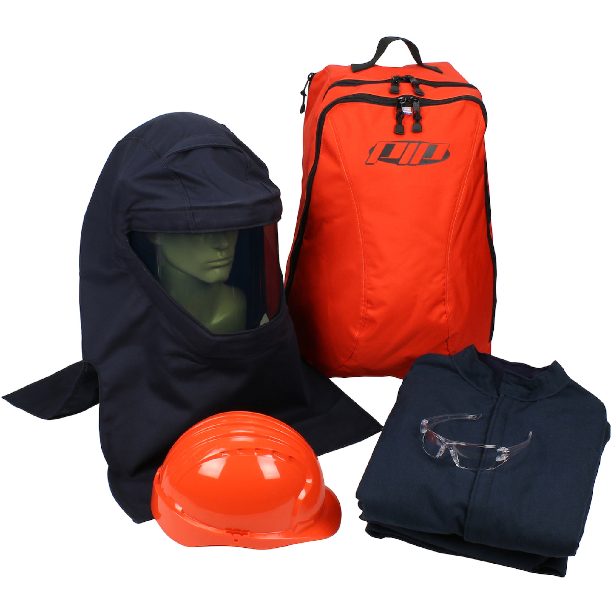 PIP 9150-21712 PPE 3 Arc Flash Kit, 33 Cal/cm2 Jacket Backpack, Blue, 1 Each, Main Image