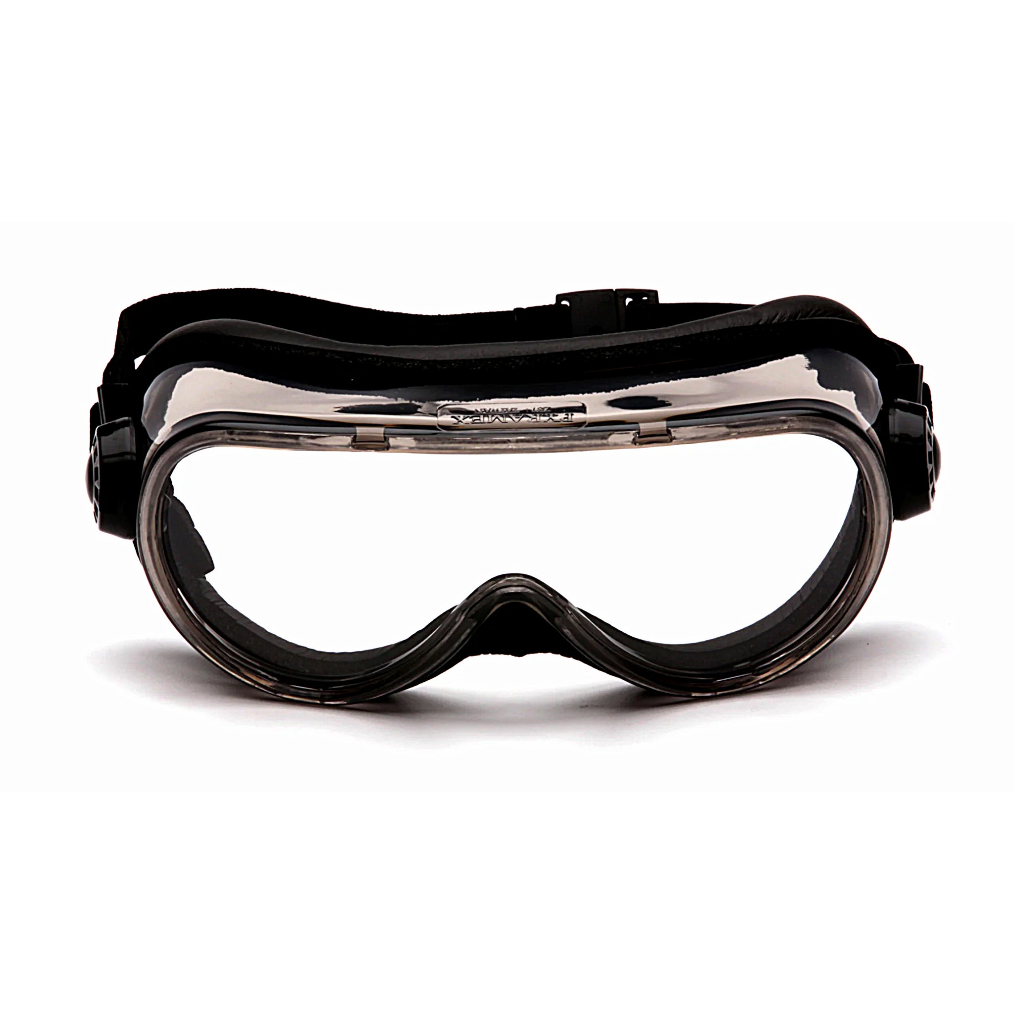 Pyramex G404T Top Shelf Chemical Splash Goggle Foam Padded, Clear, H2X Anti-fog, Front View