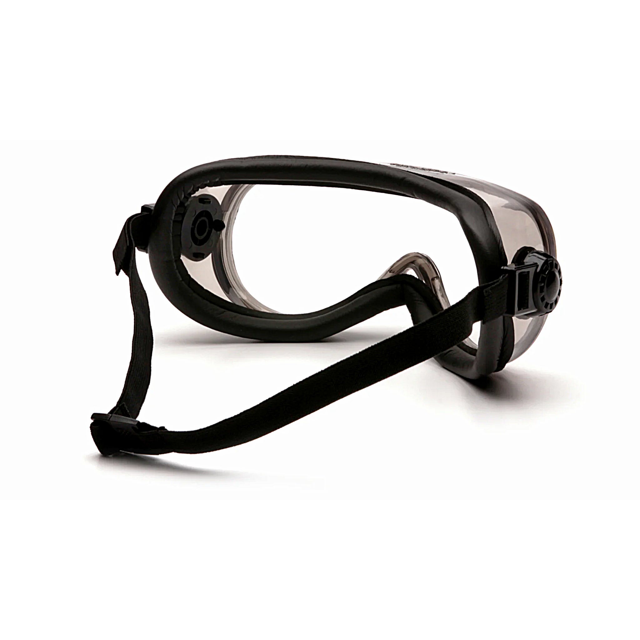 Pyramex G404T Top Shelf Chemical Splash Goggle Foam Padded, Clear, H2X Anti-fog, Back View