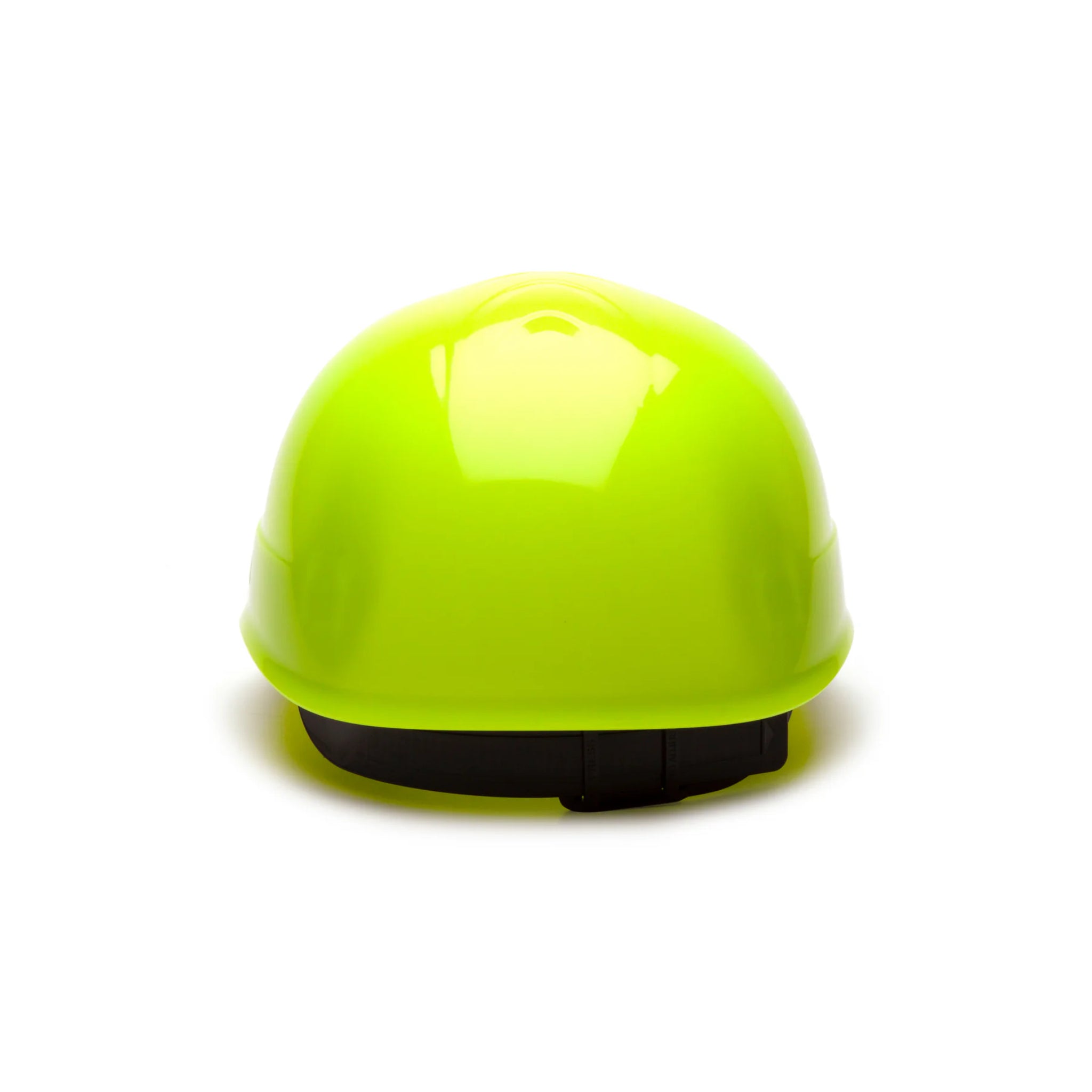 Pyramex Ridgeline HP400 Series Bump Cap, 4 Point Glide Lock Suspension, Hi-Vis Lime, Back View