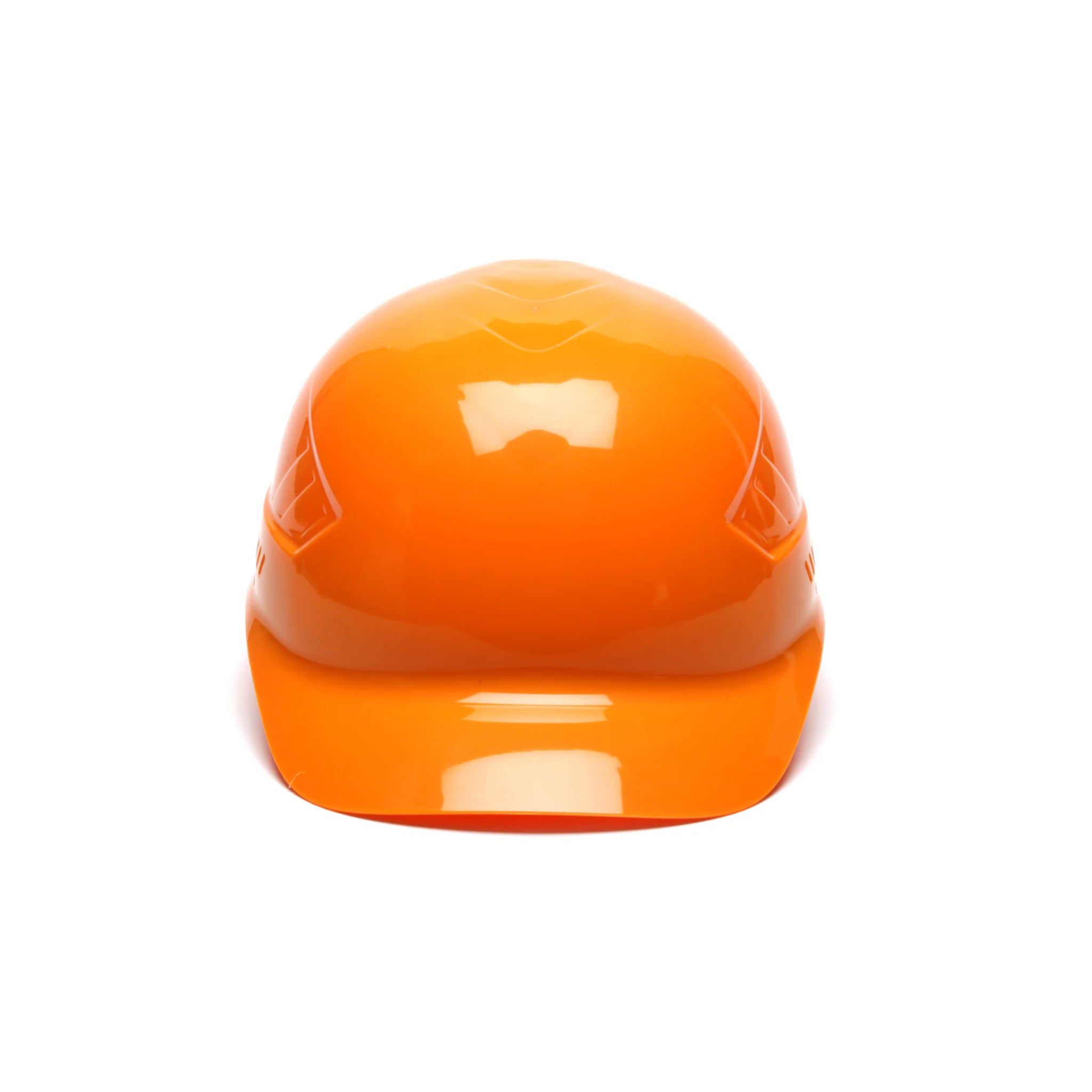 Pyramex Ridgeline HP400 Series Bump Cap, 4 Point Glide Lock Suspension, Orange, Front View