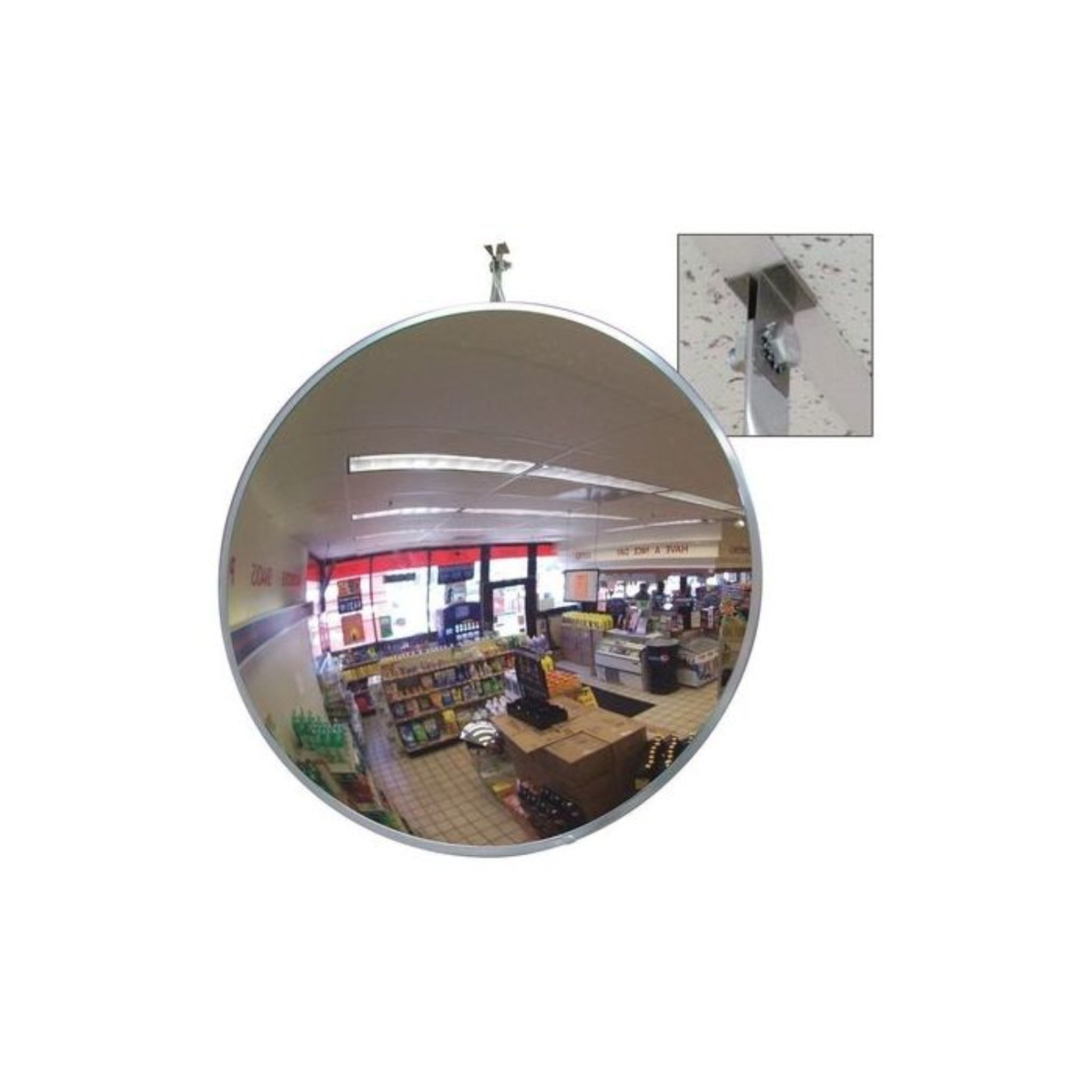 SE-KURE DOMES & MIRRORS, INC. CVI-26SB 26" Diameter Convex Mirror With Safety Border, 1 Each, Main Image