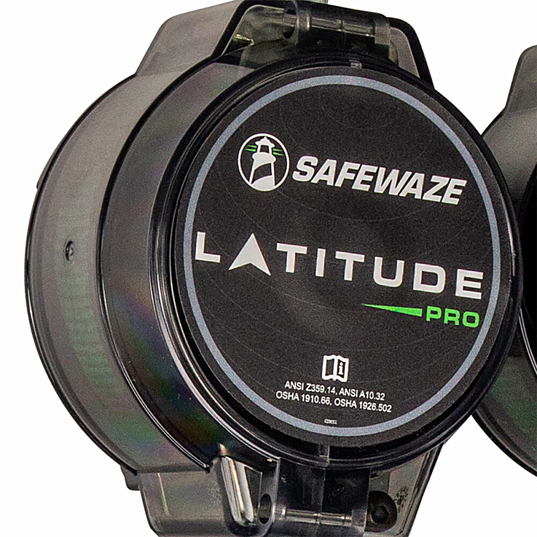 SafeWaze 018-5024 Latitude Pro 7' Dual Web SRL-P, 9013 BWB, Snap Hooks