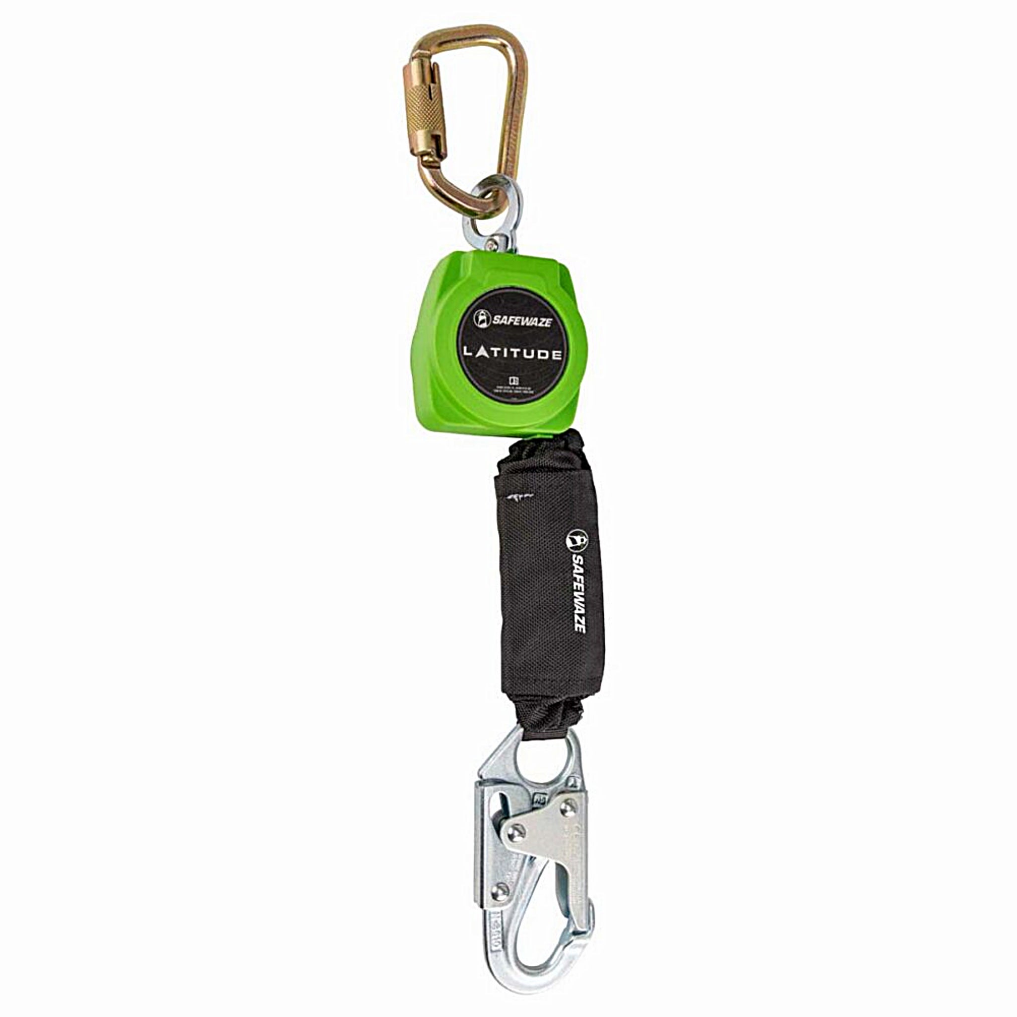 Safewaze 019-5044 Latitude 6' Single Web SRL-P, Carabiner, 1 Each