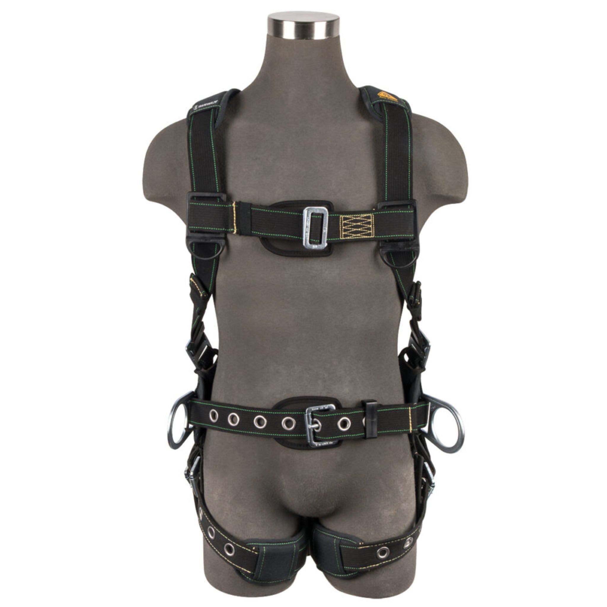 Safewaze 020-134 Series Arc Flash Construction Harness, 3D, MB Chest, TB Legs, front view