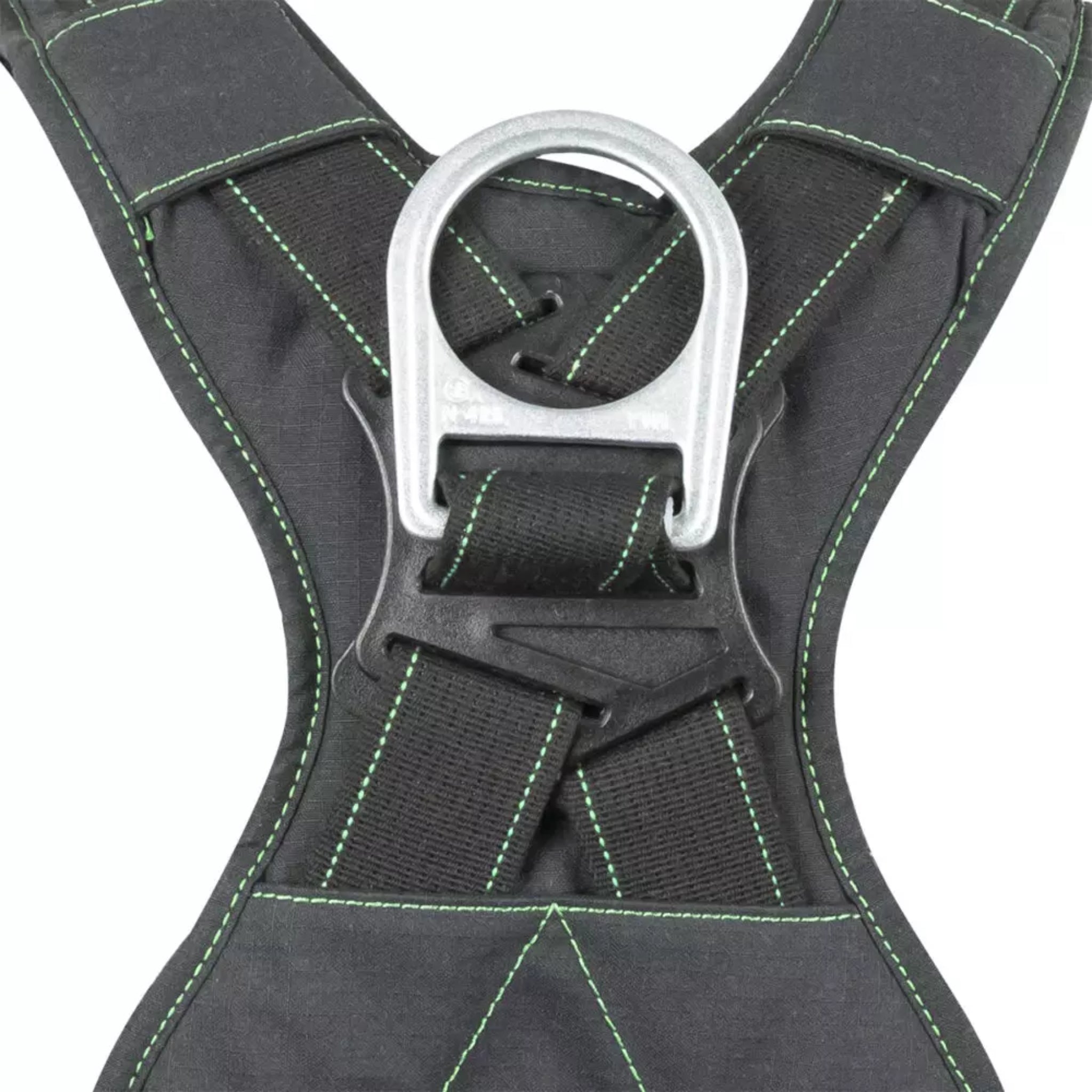 Safewaze 020-134 Series Arc Flash Construction Harness, 3D, MB Chest, TB Legs, back d-ring detail