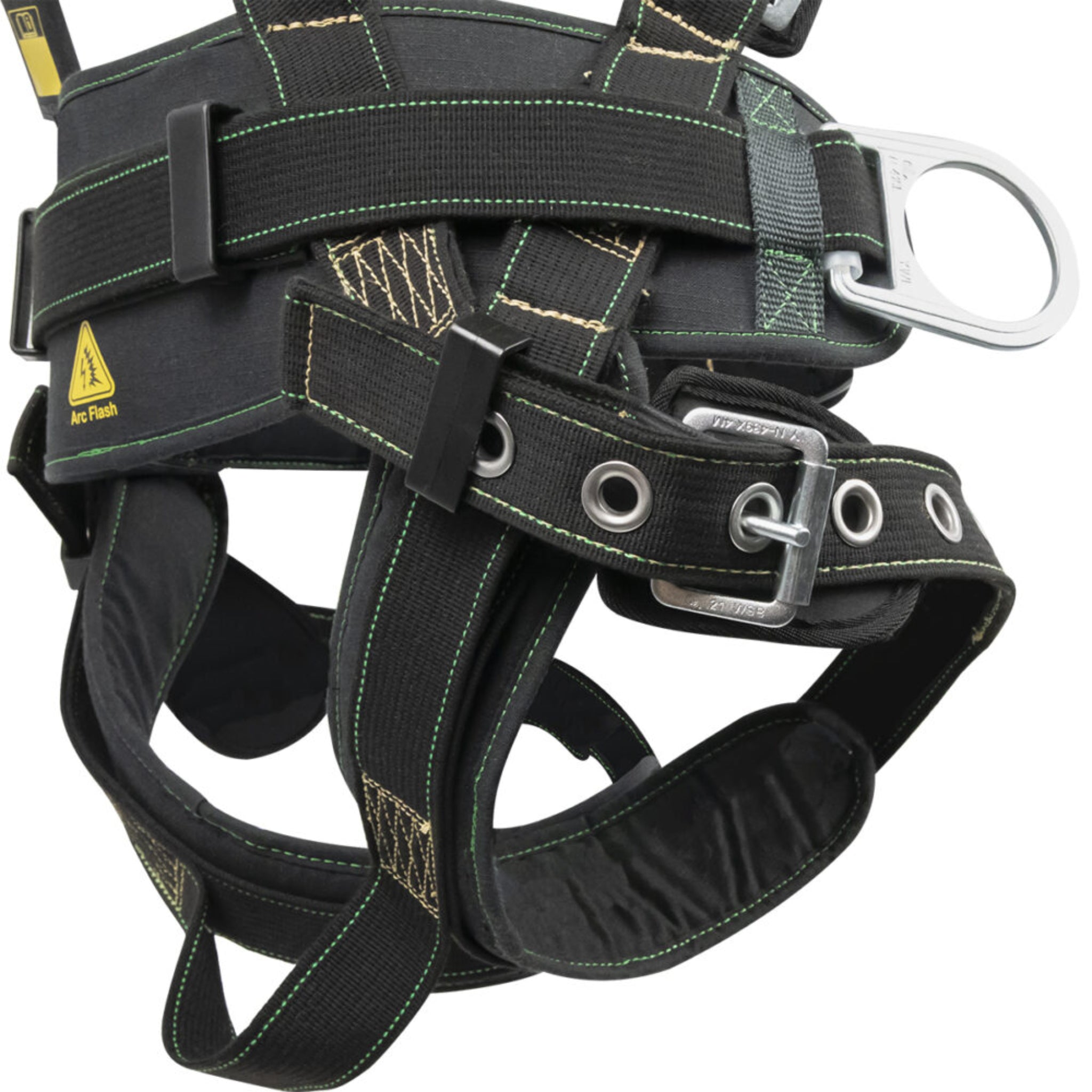 Safewaze 020-134 Series Arc Flash Construction Harness, 3D, MB Chest, TB Legs, leg insert detail