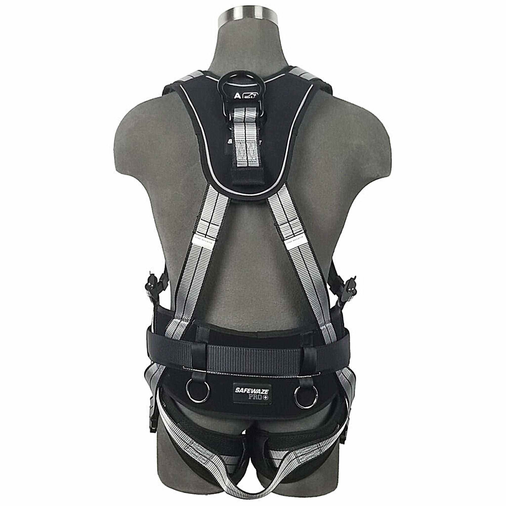 Safewaze 021-1818 PRO+ Slate Construction Harness, Alu 3D, Alu QC Chest/Legs, 1 Each