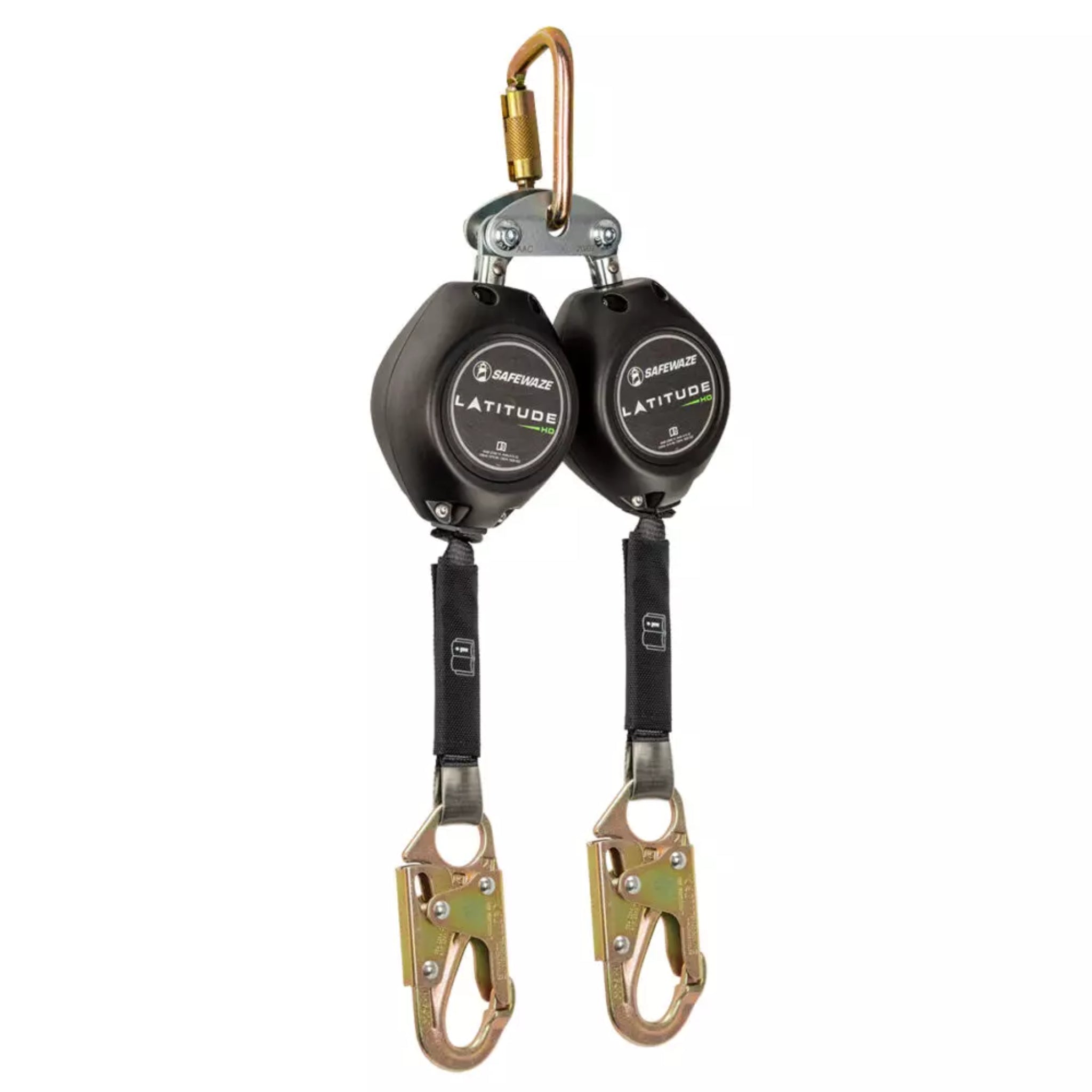 Safewaze FS-FSP14095-W-RBH Latitude HD 11' Dual Web SRL-P, FS-EX313, Carabiner, main image