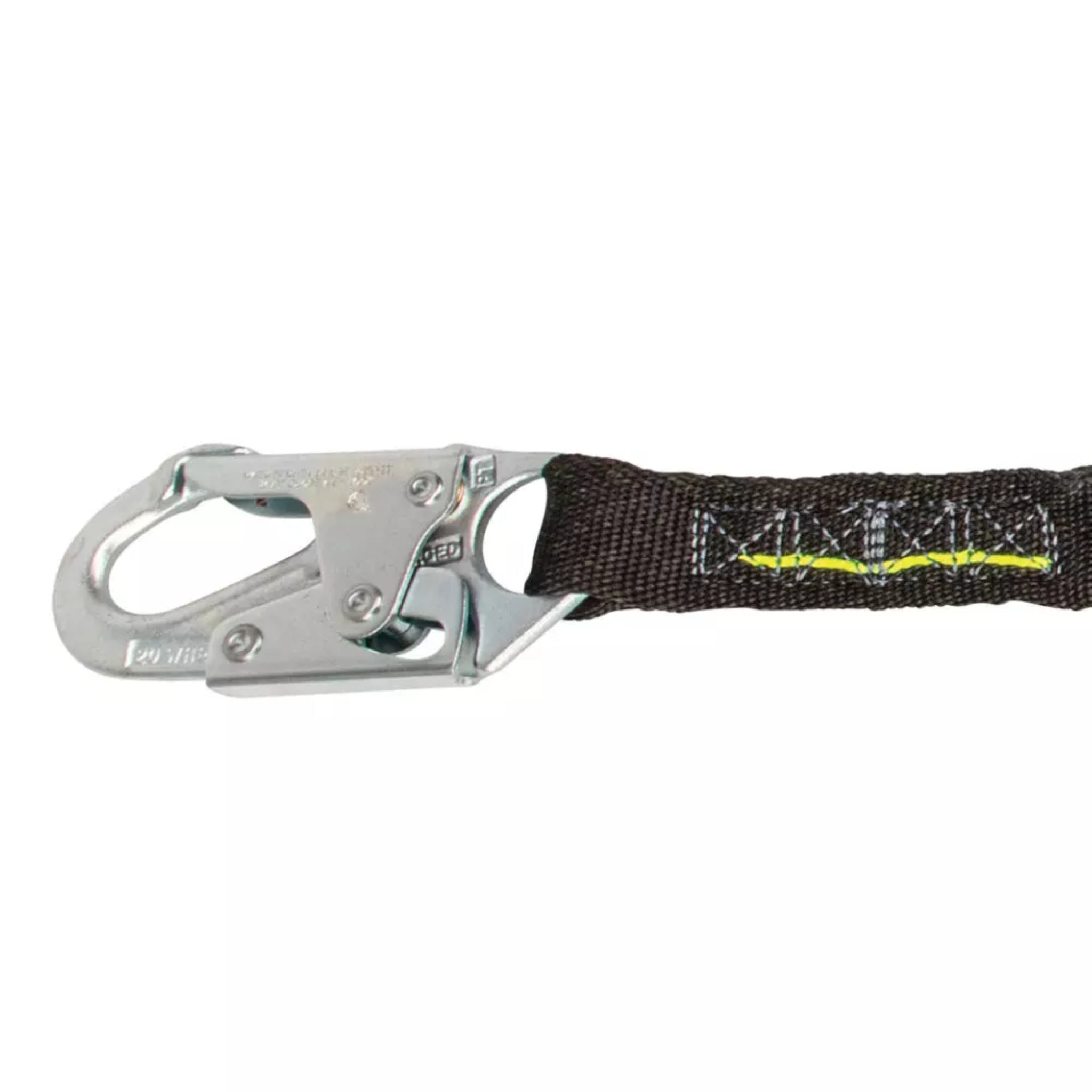 Safewaze FS580 PRO 6' Internal Energy Absorbing Lanyard, Snap Hook, 2_forged_steel_snap_hooks