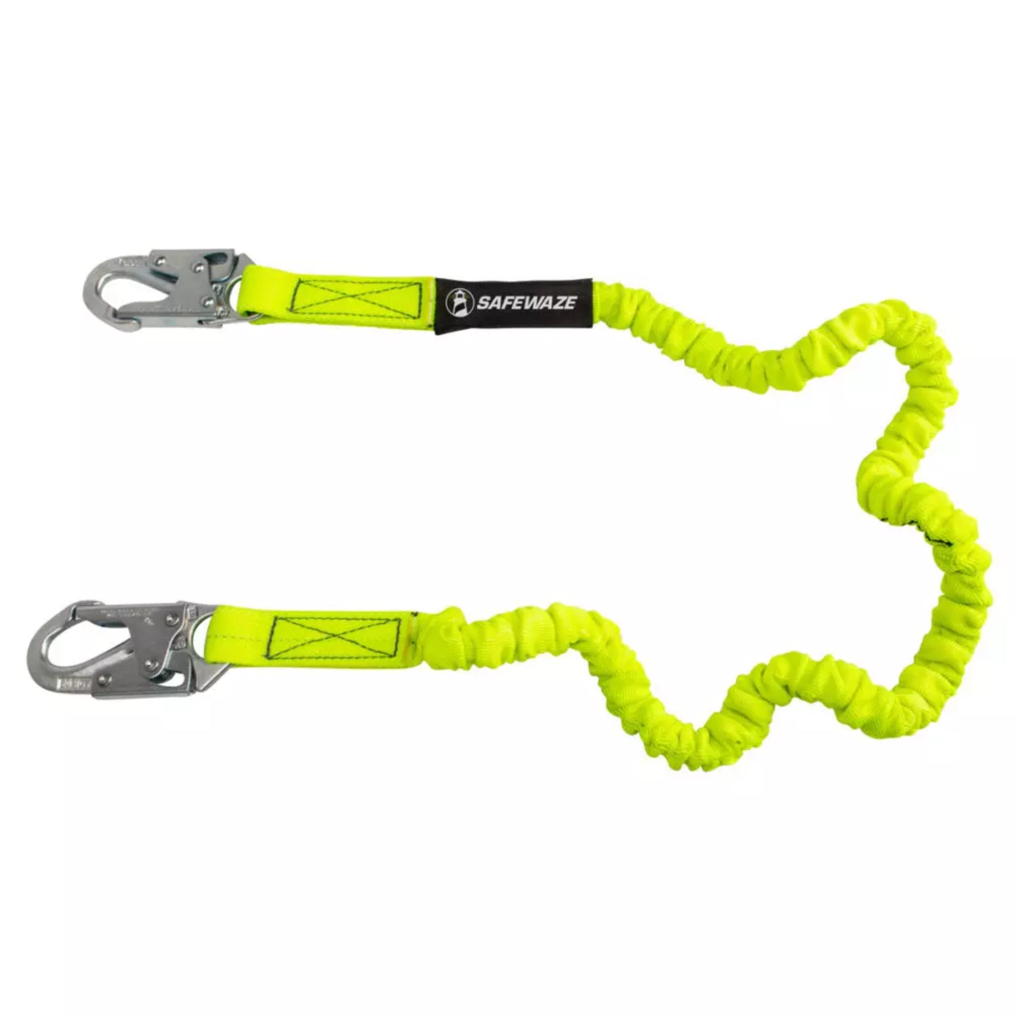 Safewaze FS590 PRO 6' Stretch Internal Energy Absorbing Lanyard, Snap Hook, Main Image