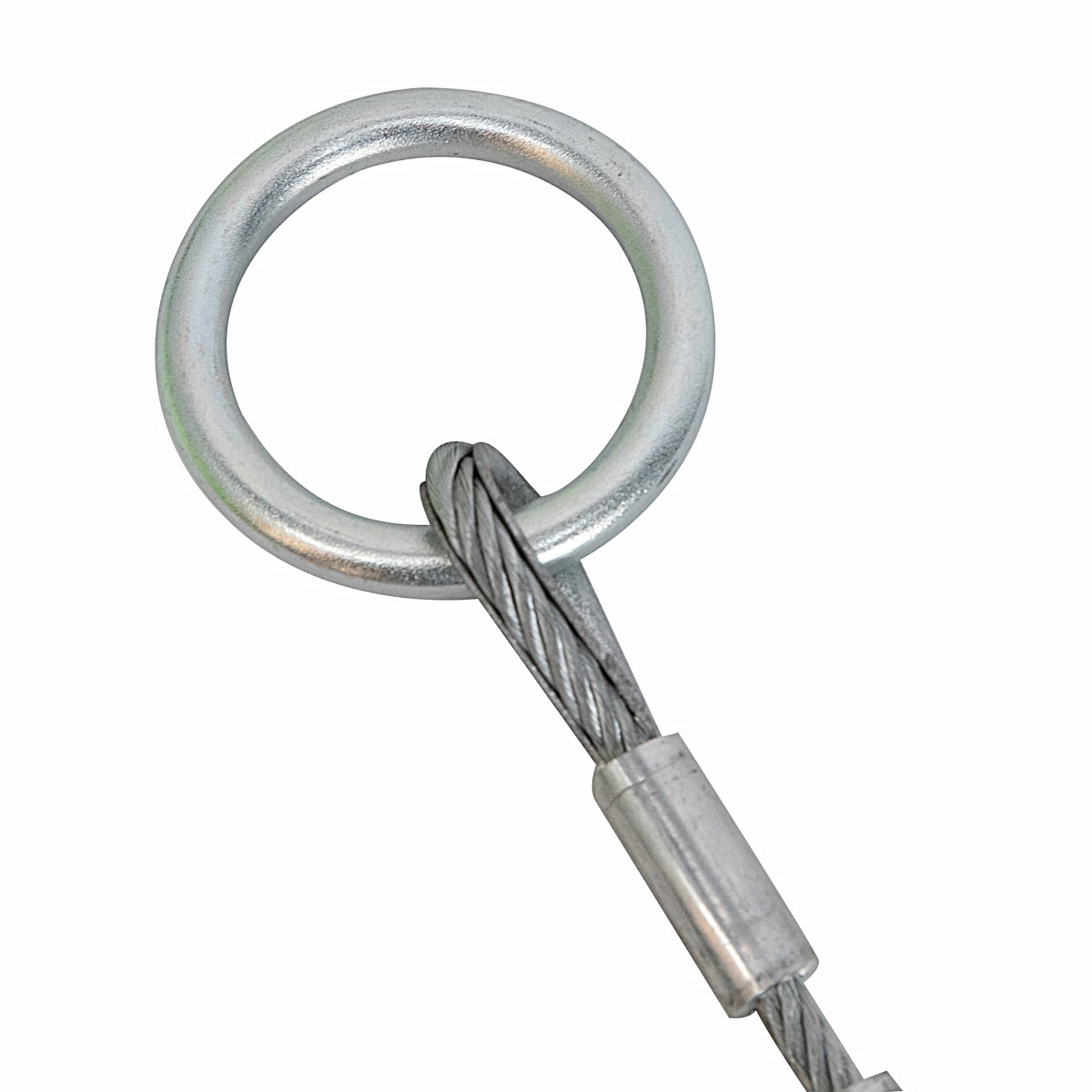 SafeWaze FS830-C3 Cable Choker Anchor, 3', Forged pass-through steel O-rings