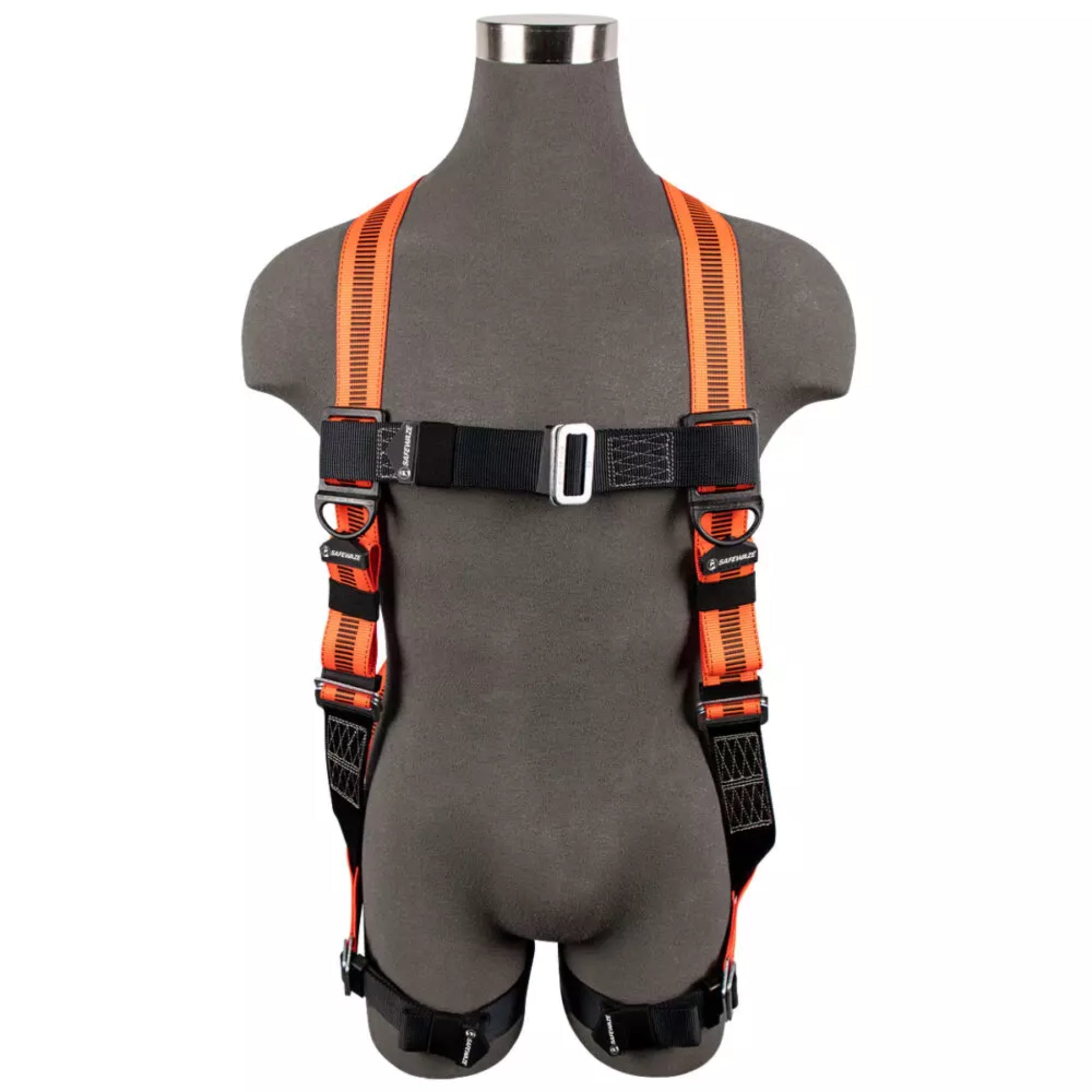 Safewaze FS99280-E V-Line Full Body Harness, Universal, 1D, MB Chest/Legs, Front view_1