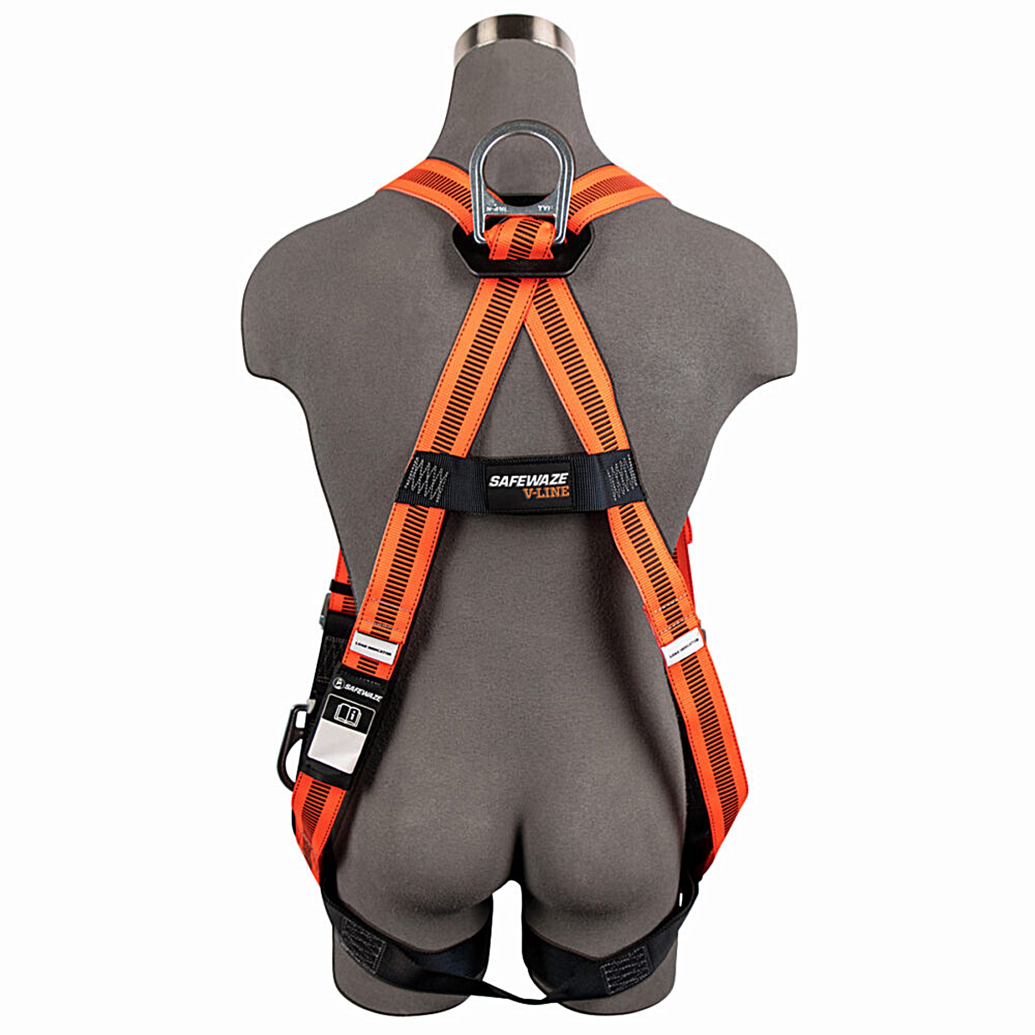 Safewaze FS99281-EFD V-Line Full Body Harness, Universal, 3D, MB Chest, FD, MB Legs, 1 Each