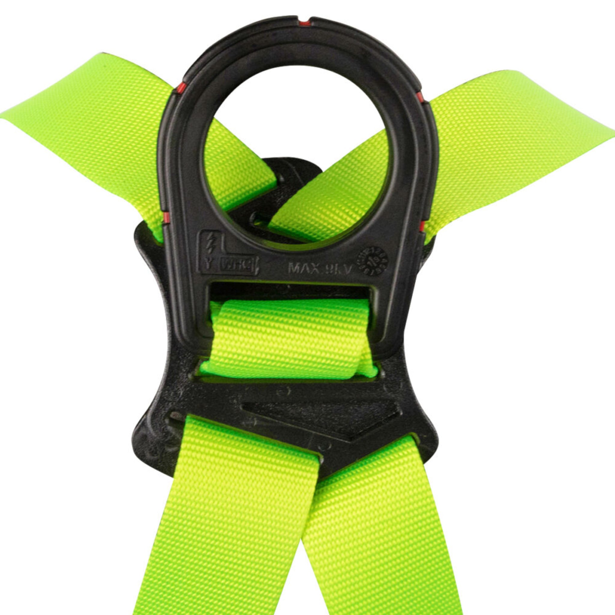 Safewaze SW77225-UT3QC Series Arc Flash Full Body Harness, DE 1D, DE MB Torso, DE QC Chest/Legs, Dielectric_dorsal_D-ring