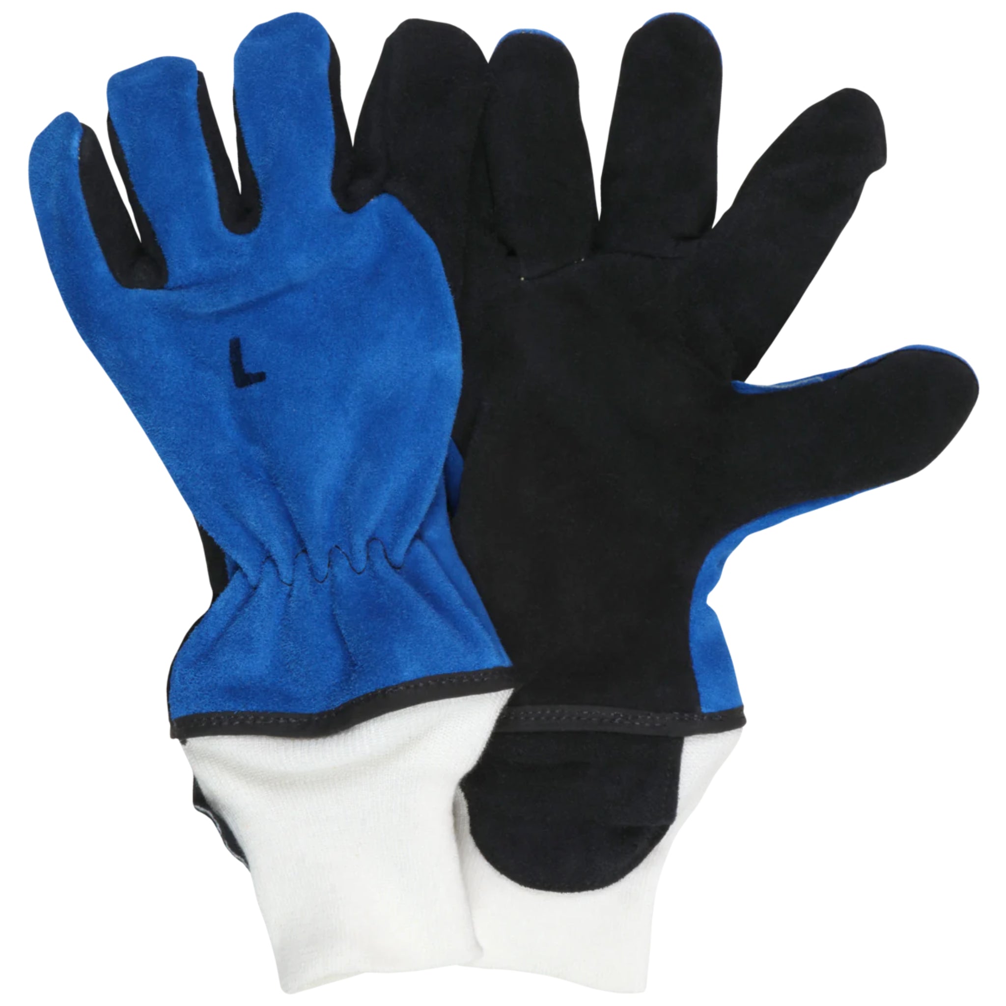 Shelby 5012 Structural Fire Glove, Wristlet Cuff, Royal Blue, 1 Pair, Front/Back View