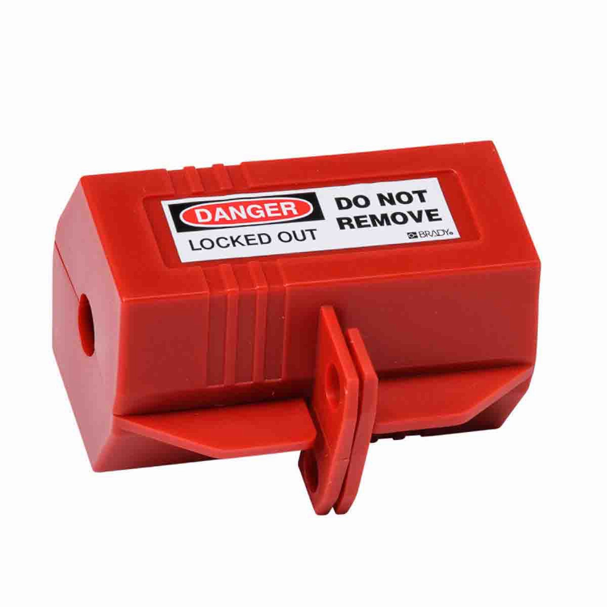 Brady SPC65674 Electrical Plug Lockouts 110 Volt with Danger Labels, Red, 1 Each