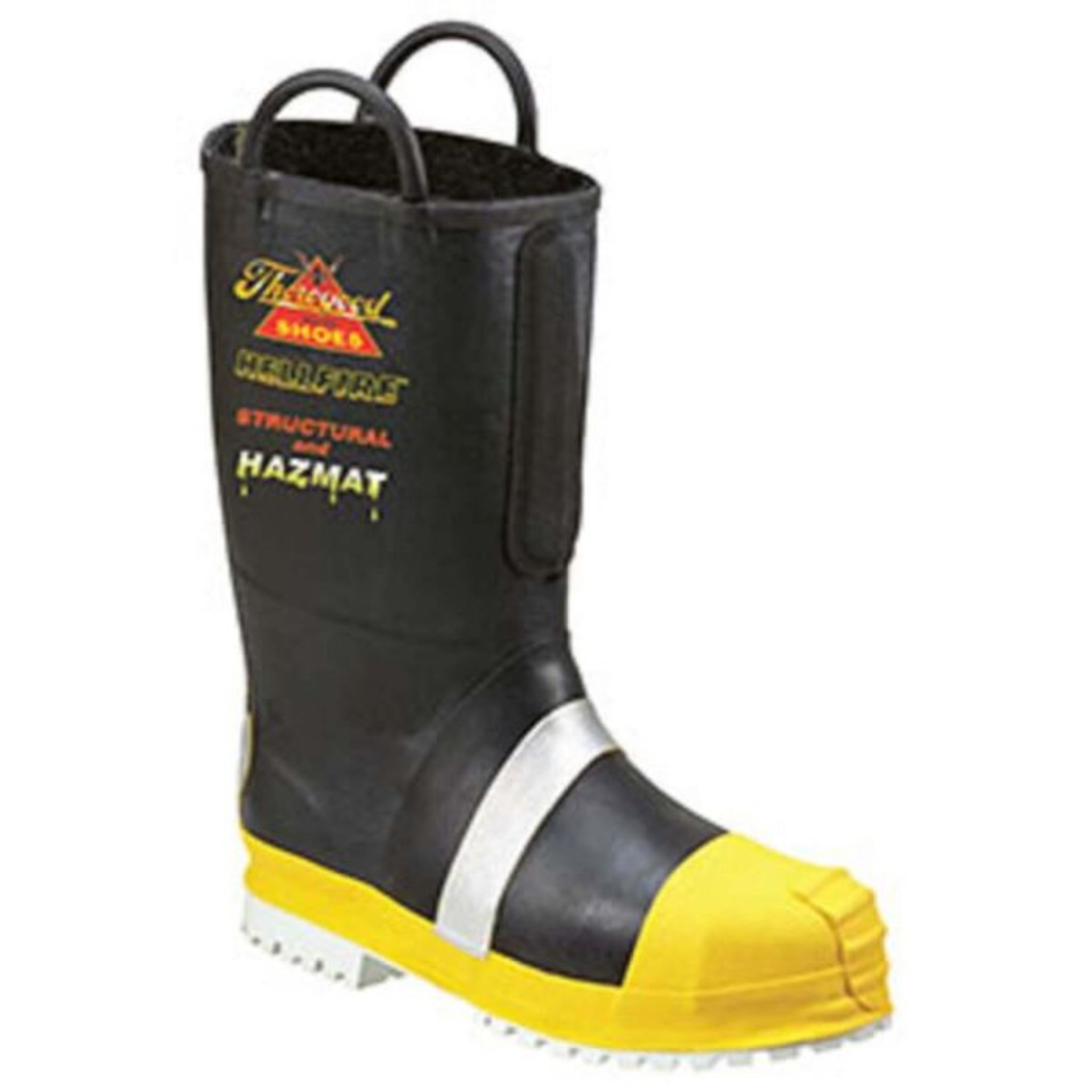 Men’s Rubber Insulated Felt-Lined Structural Bunker Boot with Lug Sole, Size 10.5, Extra-Wide Width, Main Image