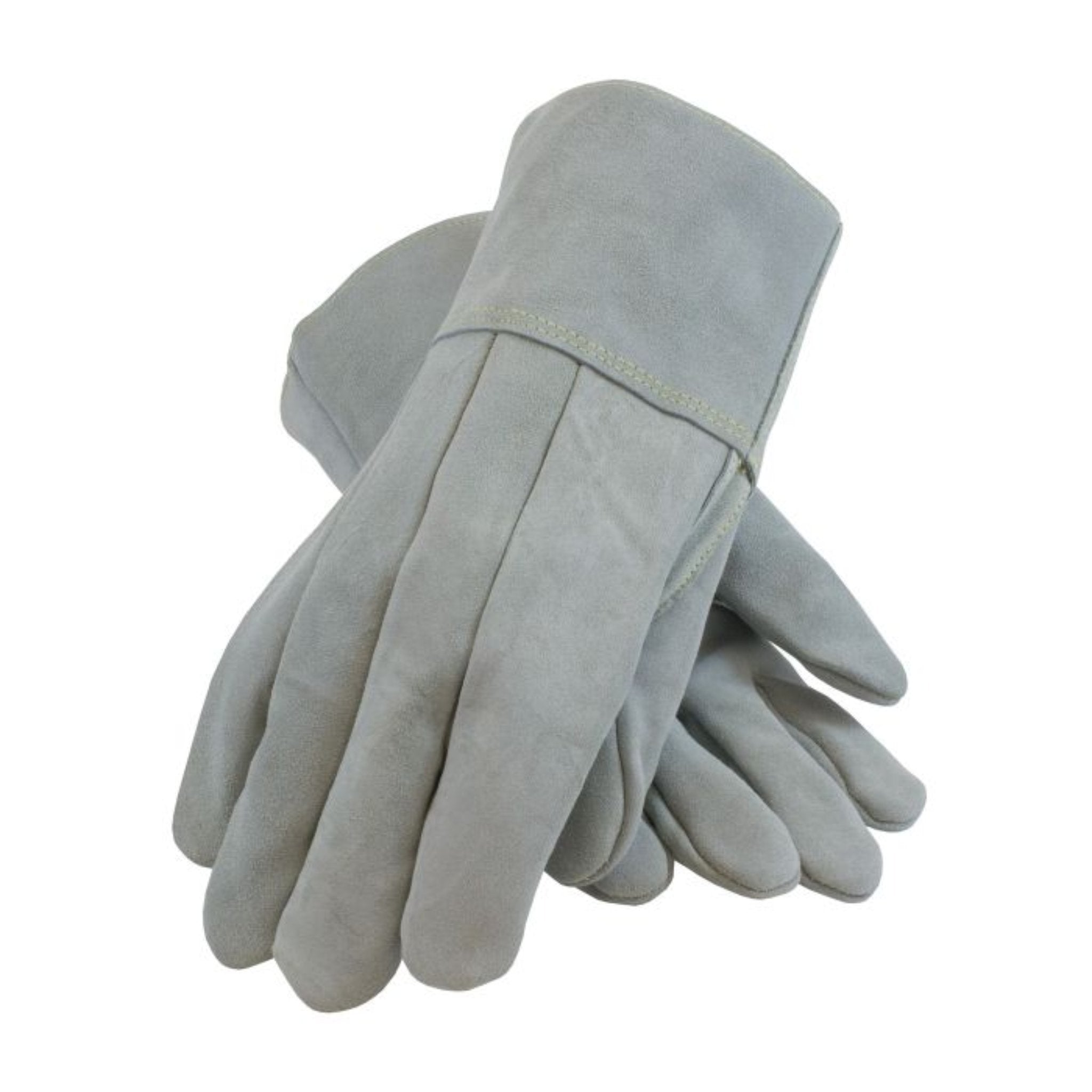 PIP 74-SC7104 Foundry Glove with Thick Liner and Kevlar Stitch, Leather Gauntlet Cuff, Large